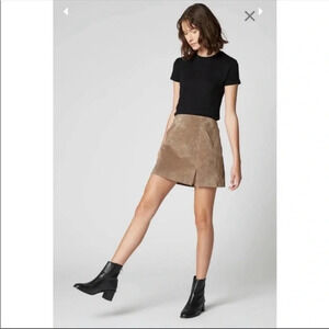 BlankNYC mid night toker leather mini skirt